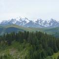 vue sur le Mont Blanc depuis les Saisies